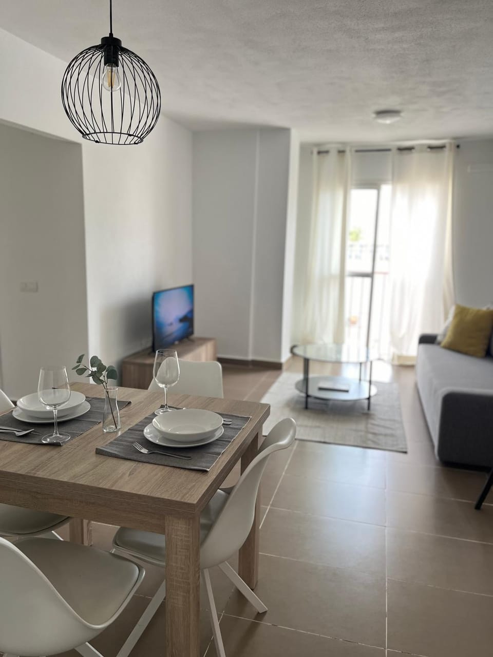 Dining area, air conditioner