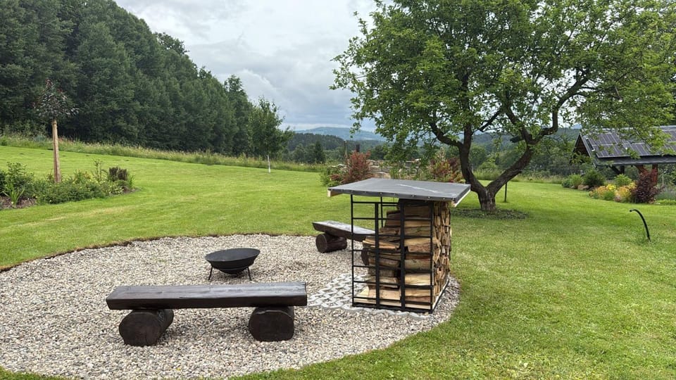 Natural landscape, Garden, Mountain view
