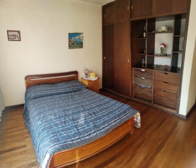 Bed, Photo of the whole room, Bedroom, wardrobe
