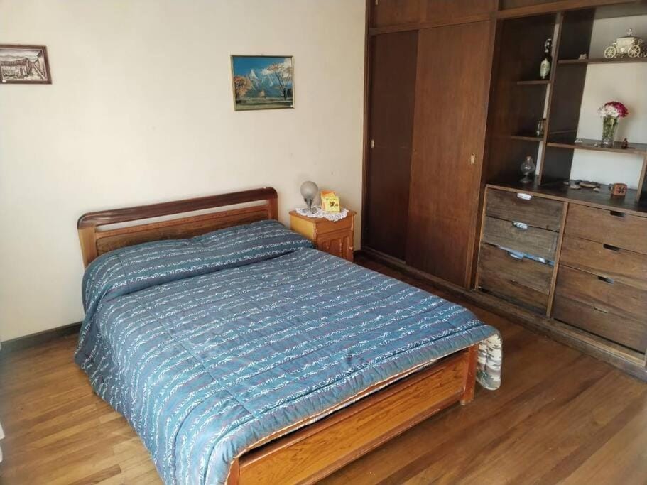 Bed, Photo of the whole room, Bedroom, wardrobe