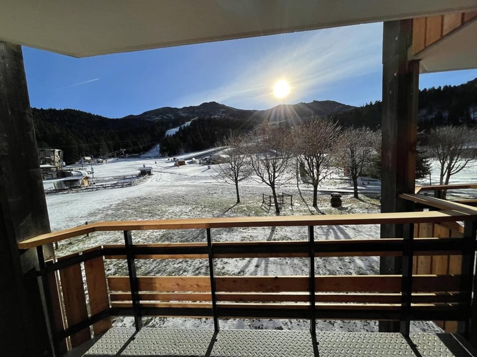 Charmant T2 cabine au pied des pistes avec balcon et commodités - FR-1-787-85 Cabin in Auvergne-Rhône-Alpes