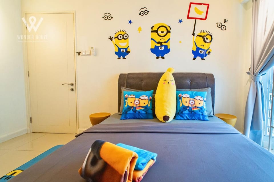 Cartoon Theme Staycation Near Bloomsvale at OUG 10 mins to MidValley Apartment in Petaling Jaya