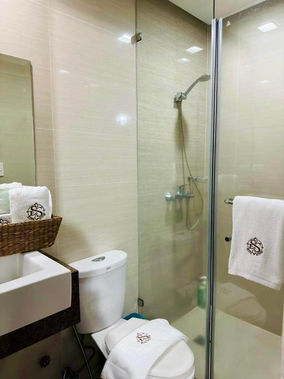 Shower, Toilet, Bathroom, towels