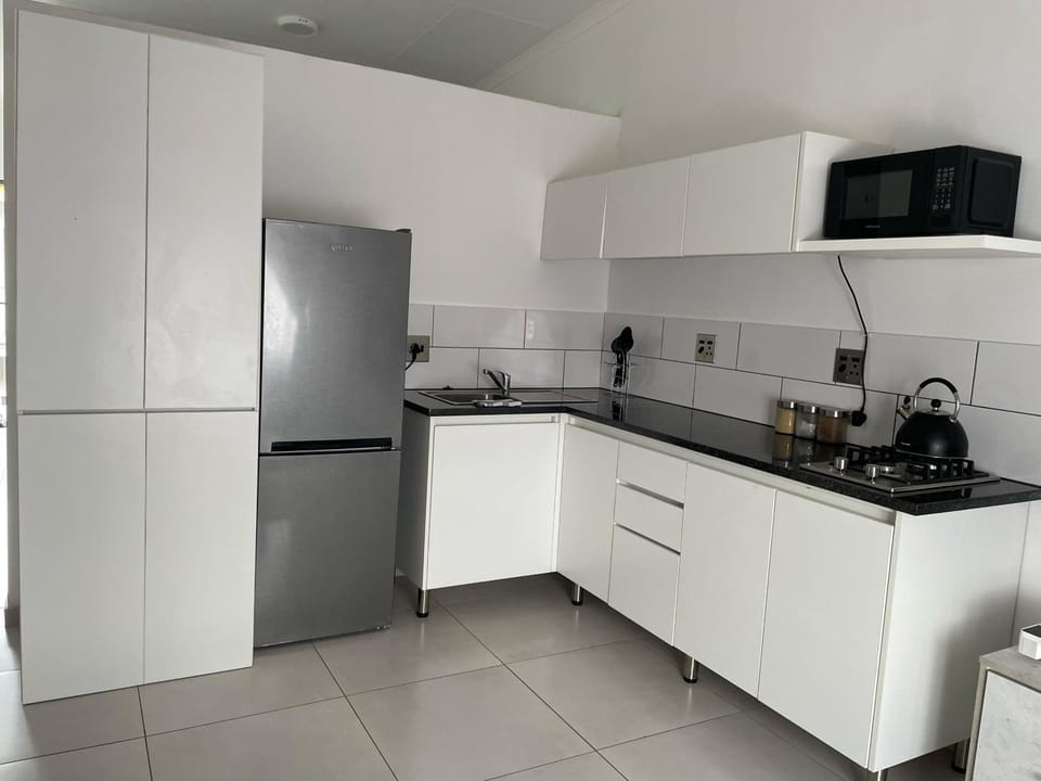 Kitchen or kitchenette, microwave