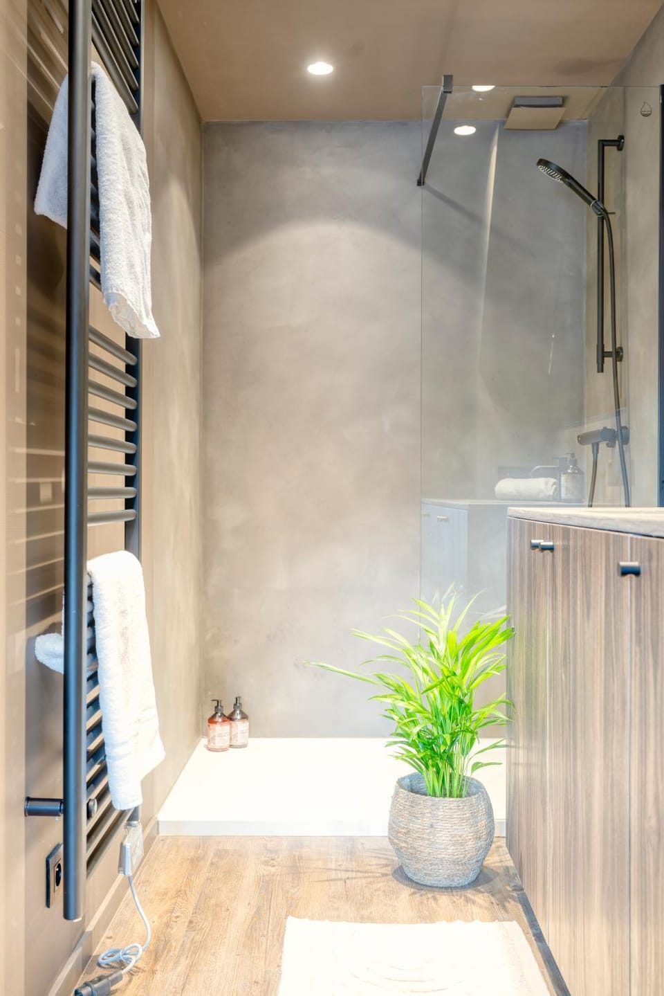 Shower, Bathroom, towels