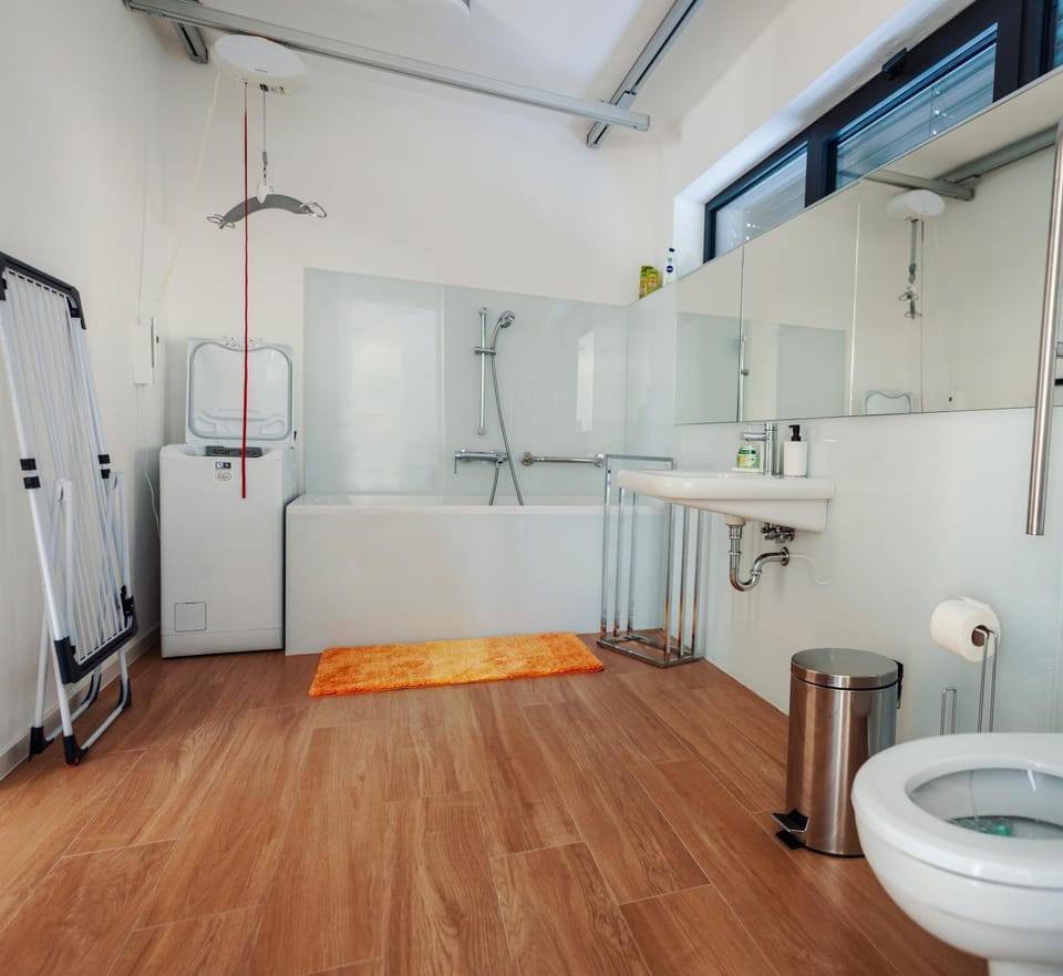 Toilet, Bathroom, washing machine
