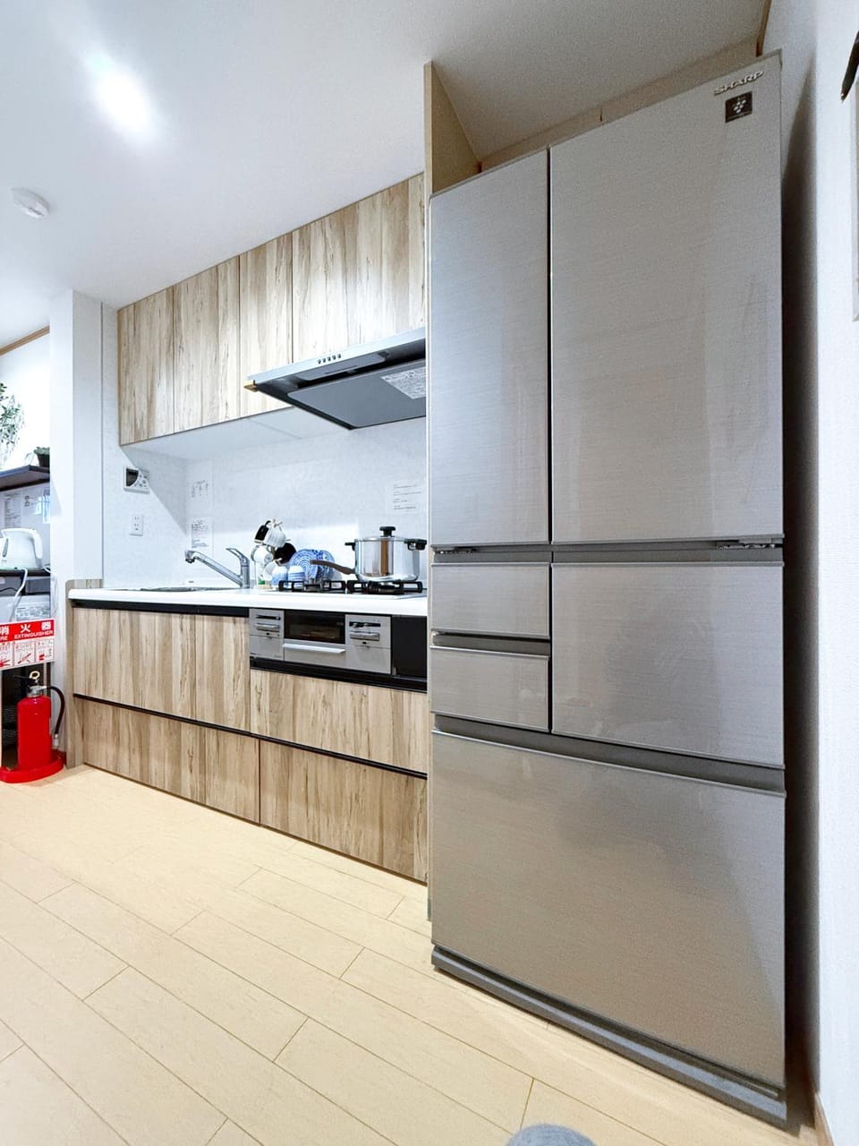 Kitchen or kitchenette, oven, stove