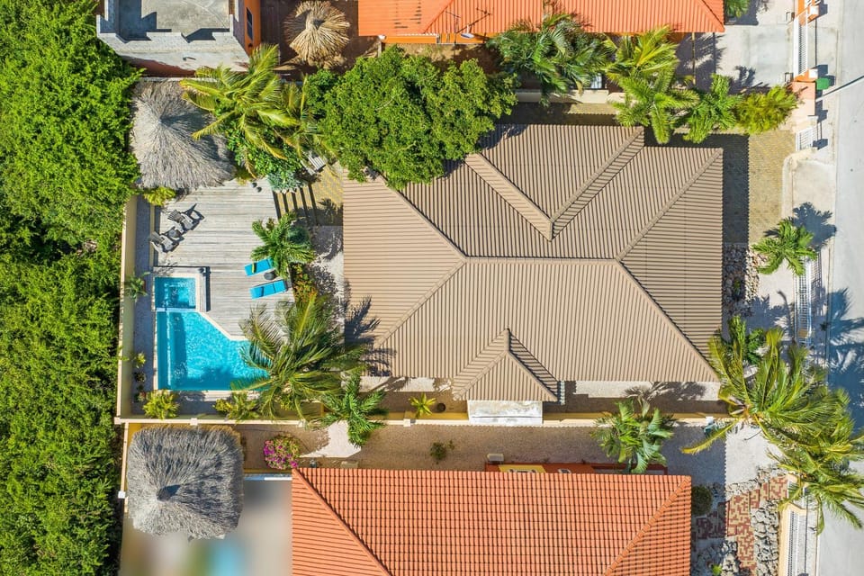 Property building, Day, Bird's eye view, Pool view, Swimming pool, sunbed