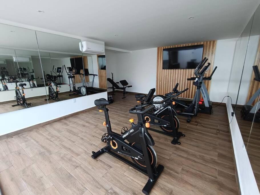 Depto Moderno 1BR gimnasio sauna jacuzzi y piscina rooftop Apartment in Playa del Carmen