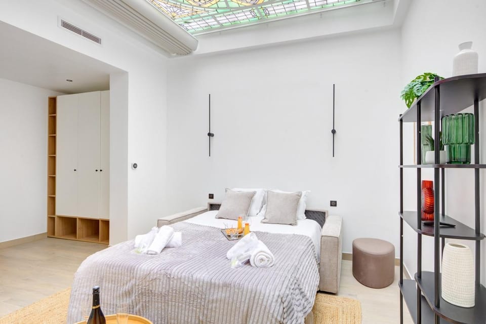 Bed, Coffee/tea facilities, Kitchen or kitchenette, Bedroom, towels