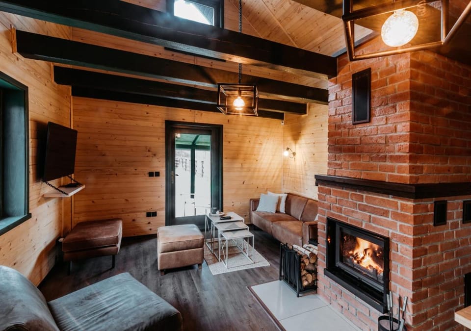 Living room, fireplace