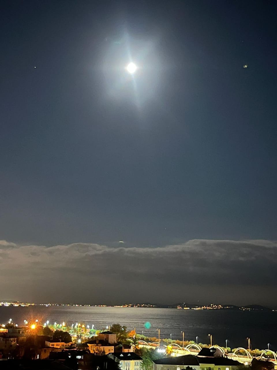 Property building, Night, City view, Sea view