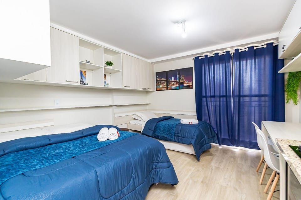 Studio 2 Camas Solteiro 1 Cama de Casal - ALL0815 Apartment in Curitiba