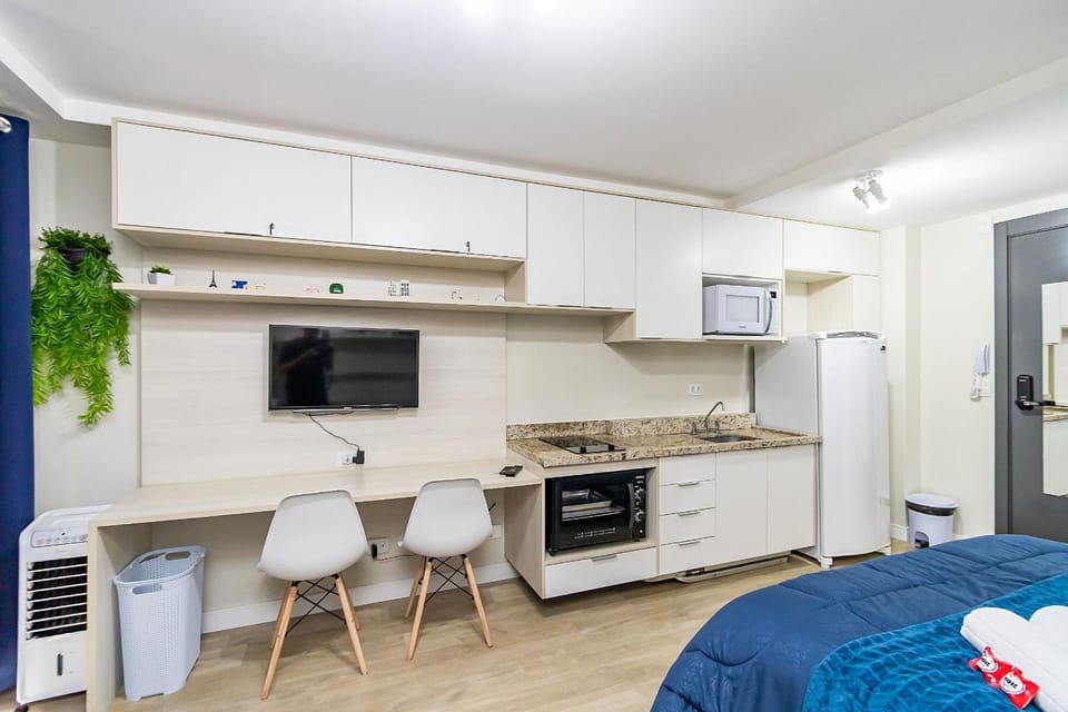 Studio 2 Camas Solteiro 1 Cama de Casal - ALL0815 Apartment in Curitiba