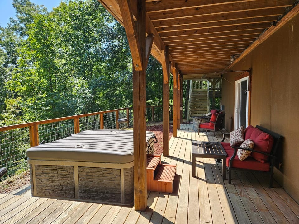At Rainbows Edge House in Watauga