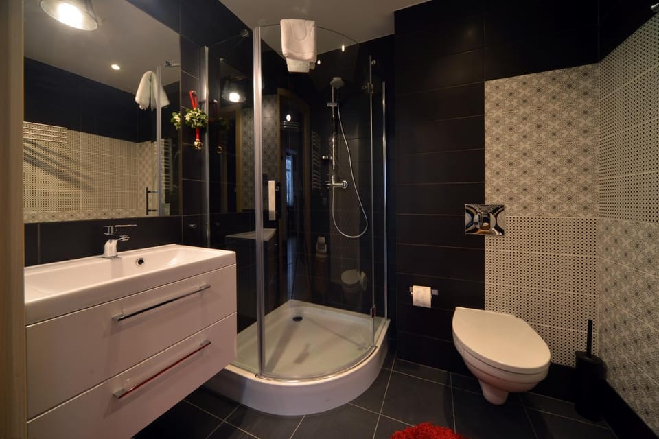 Shower, Toilet, Bathroom, towels