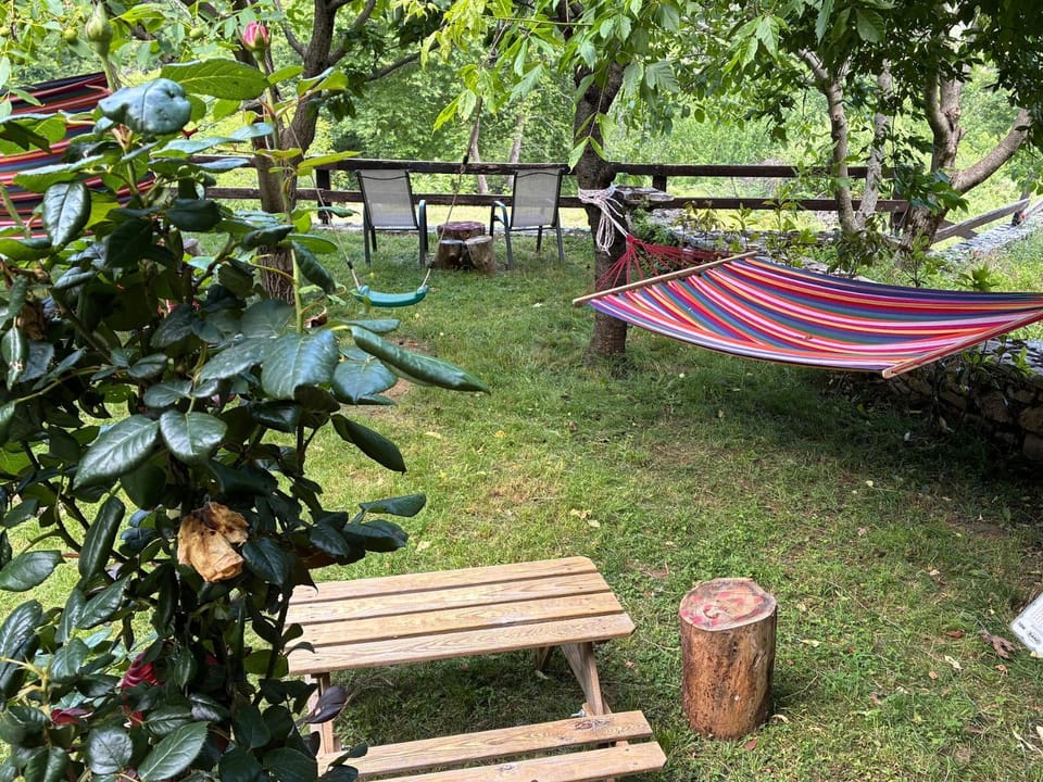 Pinecone Lodge, Eptalofos River Garden Chalet Apartment in Peloponnese, Western Greece and the Ionian