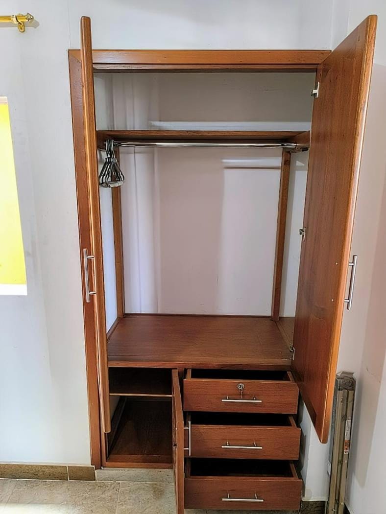 bunk bed, wardrobe