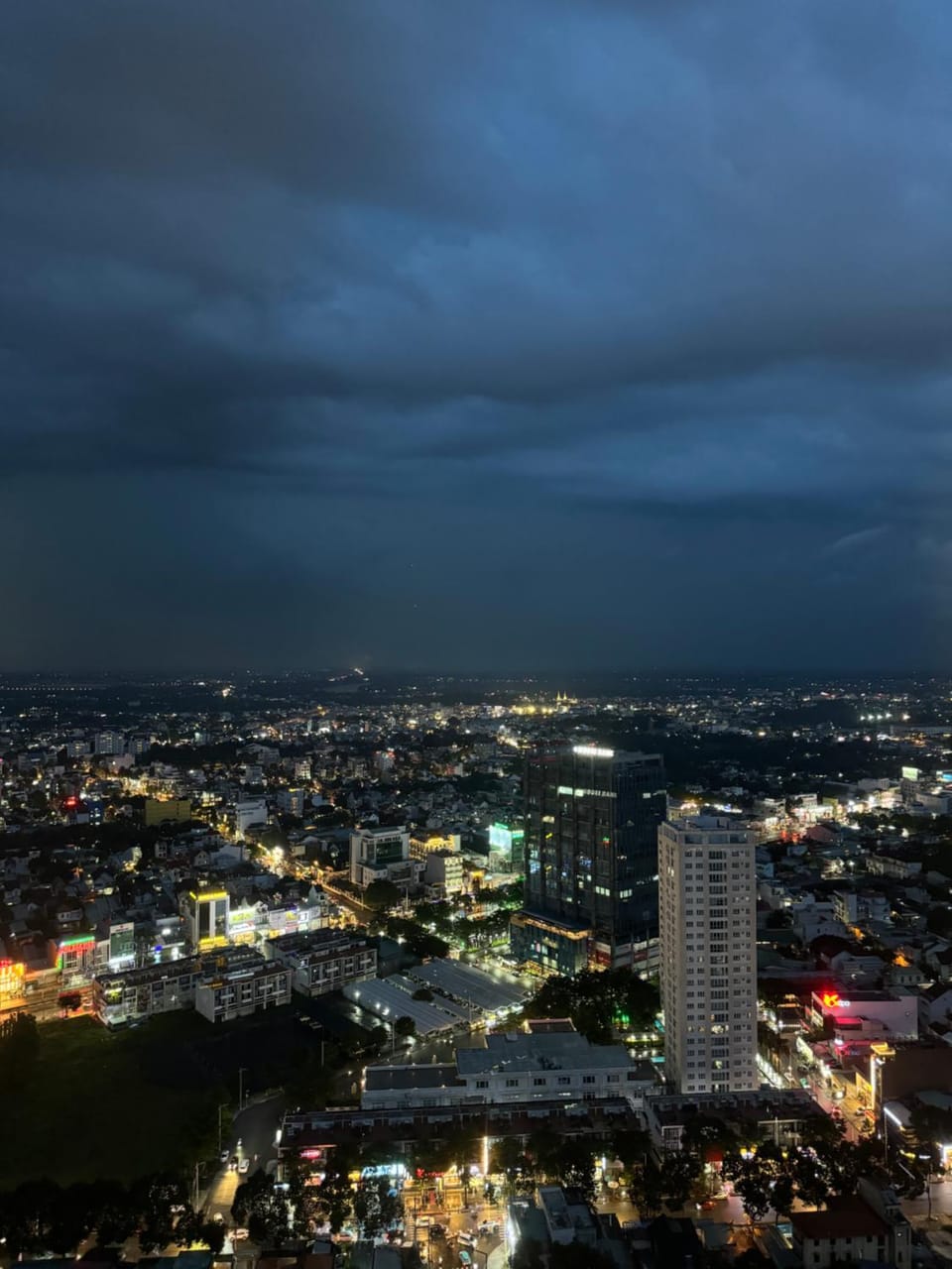 Night, Bird's eye view, City view