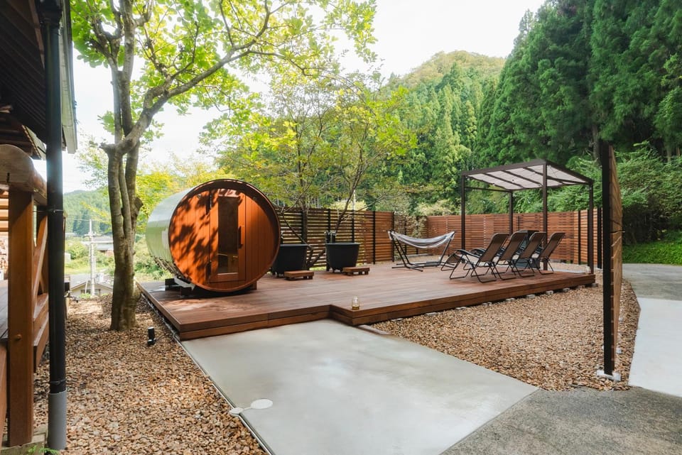 BBQ facilities, Sauna, Balcony/Terrace, Open Air Bath
