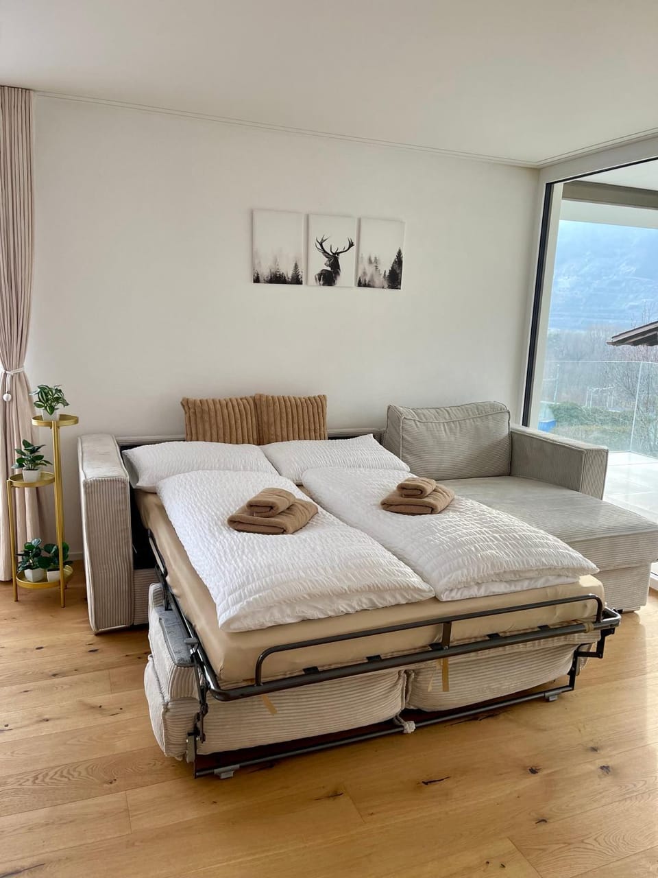 Bed, Living room