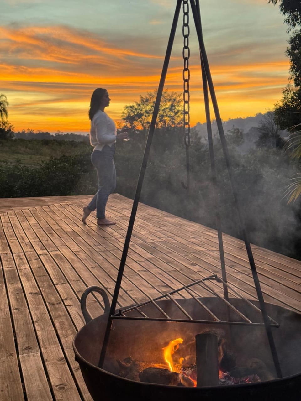Chalé romântico com jacuzzi e vista do pôr-do-sol Villa in State of Rio Grande do Sul