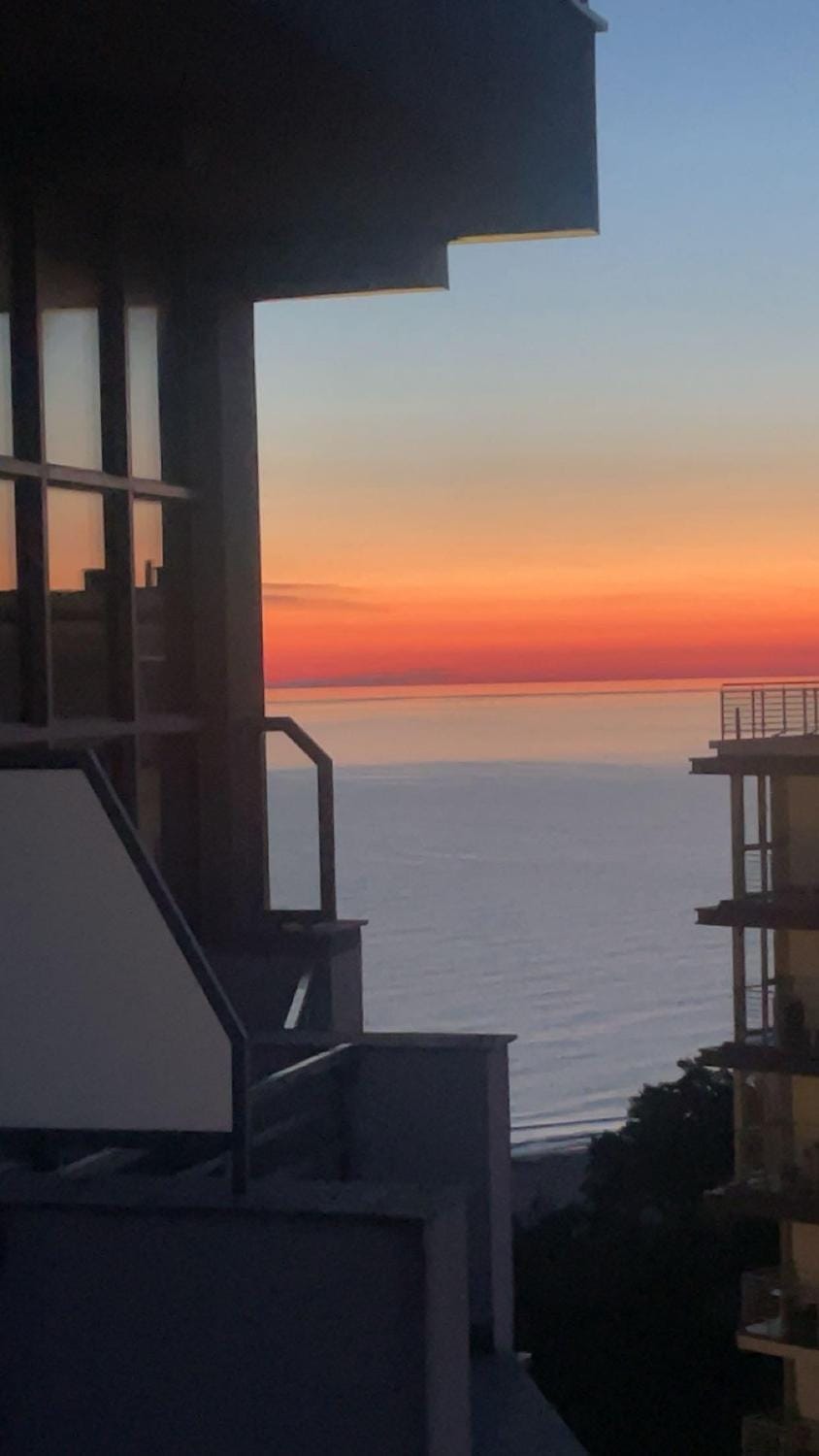 View (from property/room), Balcony/Terrace, Sunrise