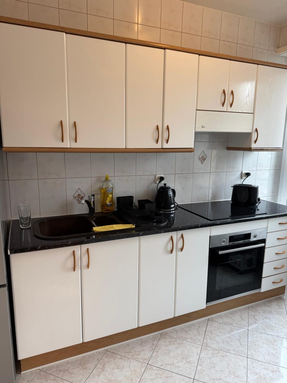 Kitchen or kitchenette, toaster