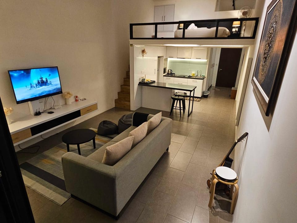 Bed, TV and multimedia, Kitchen or kitchenette, Living room, Dining area, Bedroom