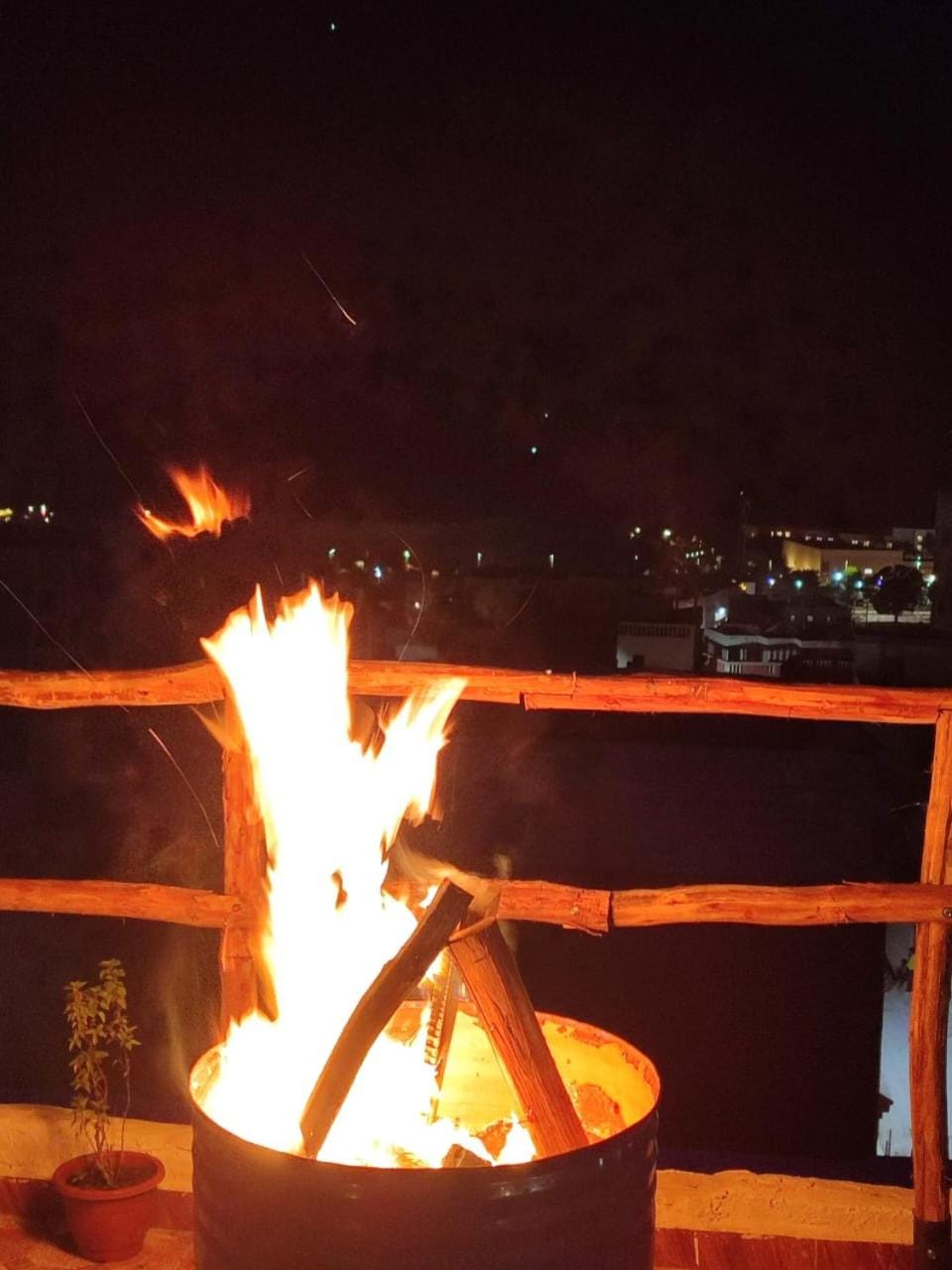 Patio, Night, Natural landscape, Evening entertainment