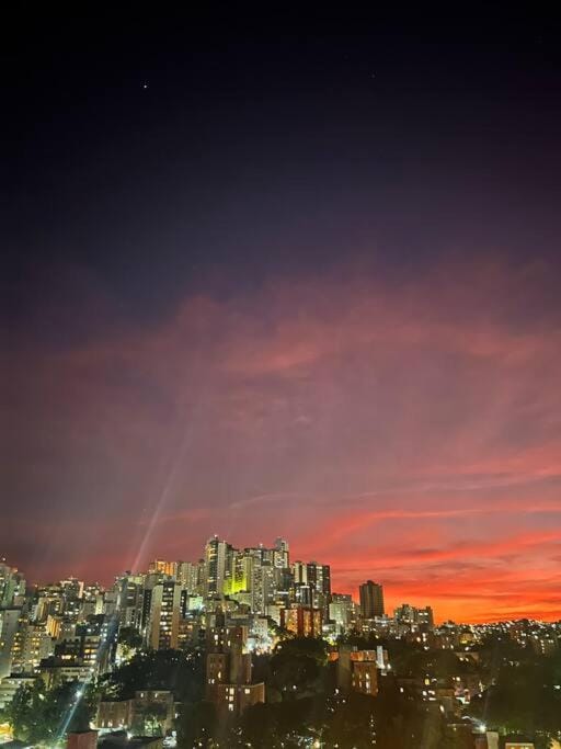 Night, Bird's eye view, City view, Sunset