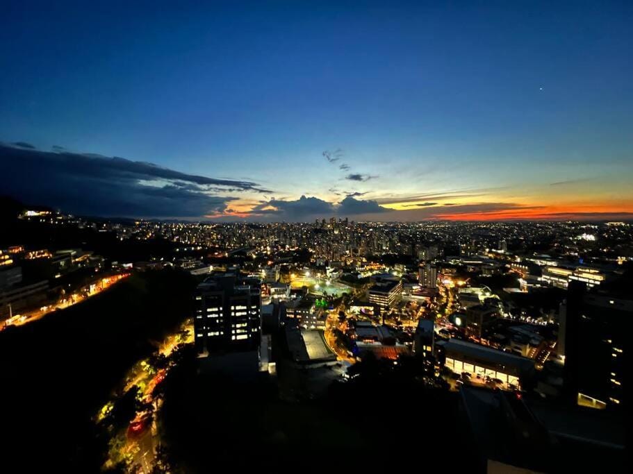Night, Bird's eye view, City view, Sunset