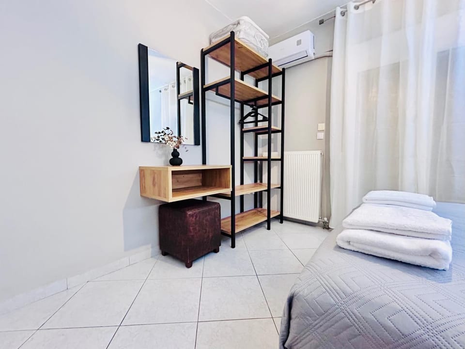 Bed, Photo of the whole room, Bedroom, towels, wardrobe