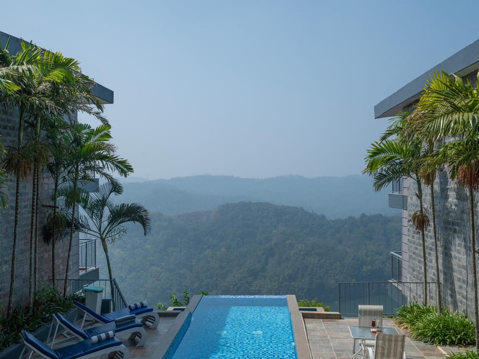 Day, Natural landscape, Mountain view, Pool view, Swimming pool