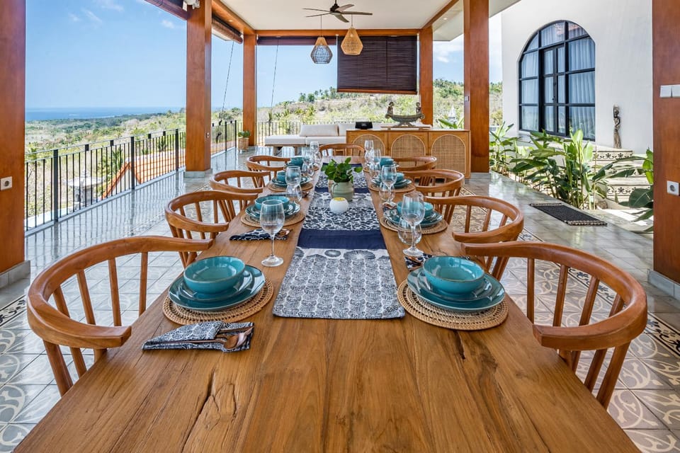 Day, Natural landscape, View (from property/room), Living room, Seating area, Dining area, Sea view