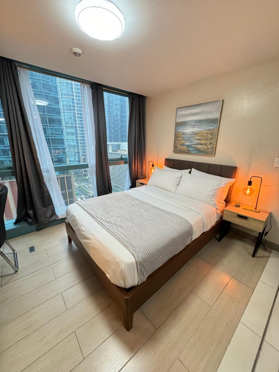 Rustic Elegance New One Bedroom One Uptown Apartment in Makati