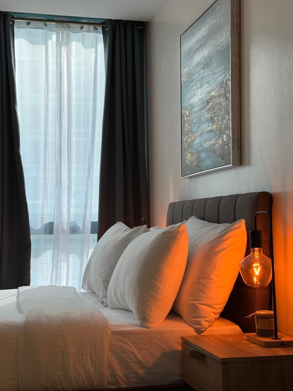 Rustic Elegance New One Bedroom One Uptown Apartment in Makati