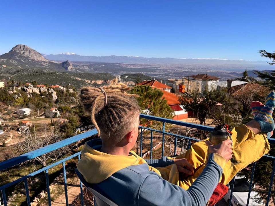 Day, Natural landscape, View (from property/room), Balcony/Terrace, Mountain view