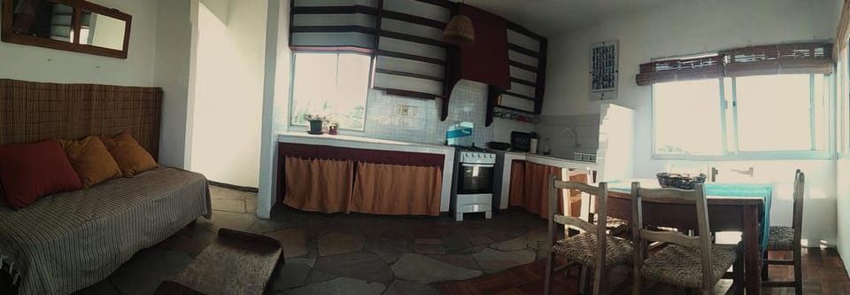 Kitchen or kitchenette, Living room, Dining area