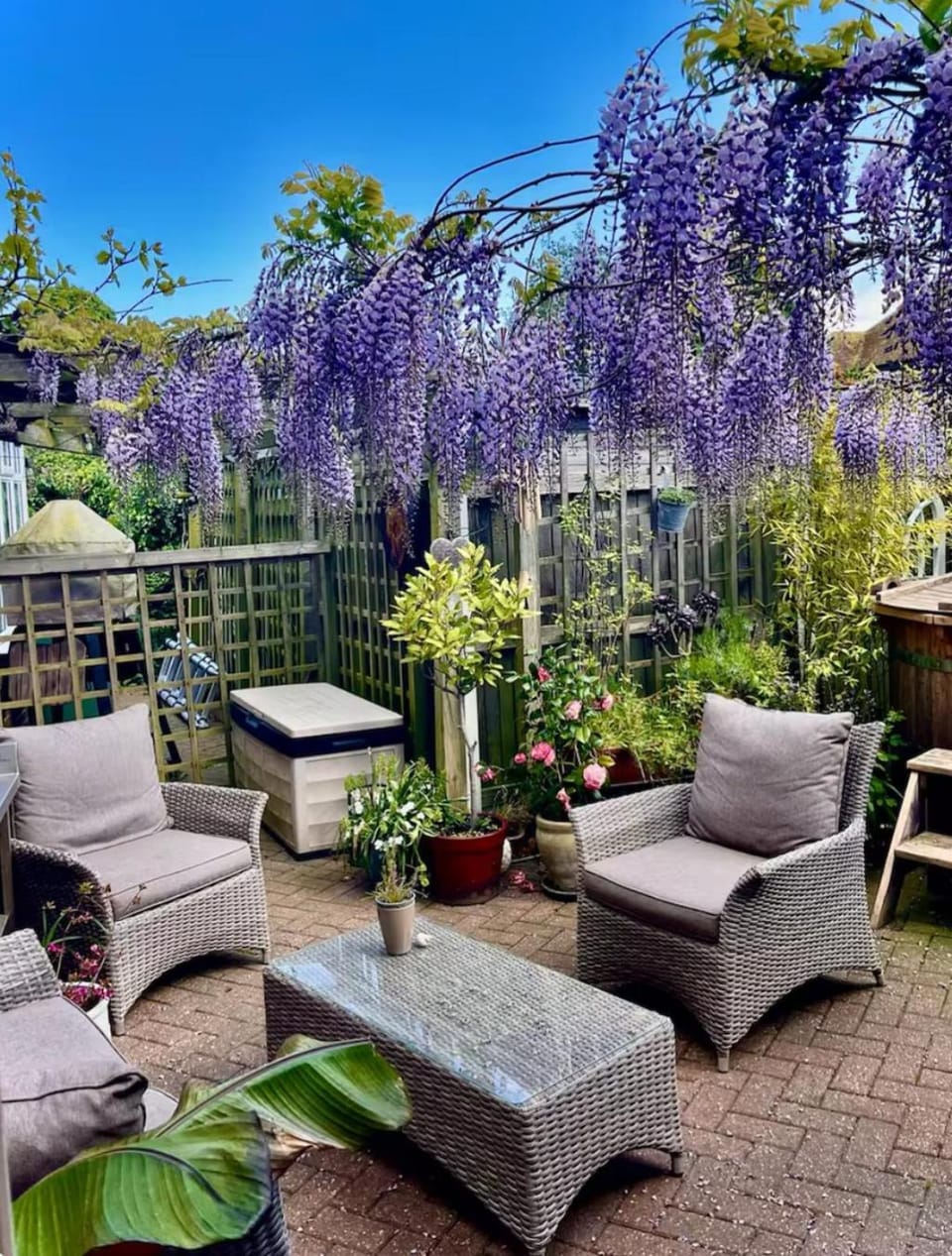 Patio, Garden, Balcony/Terrace, Seating area, Garden view