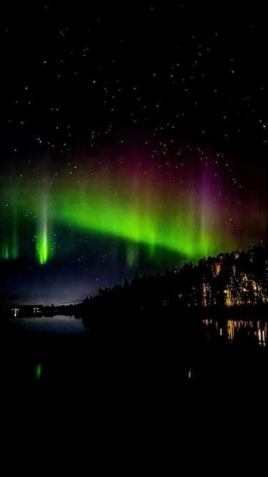 Lapland Borealis Lodge with lake view House in Norrbotten County, Sweden