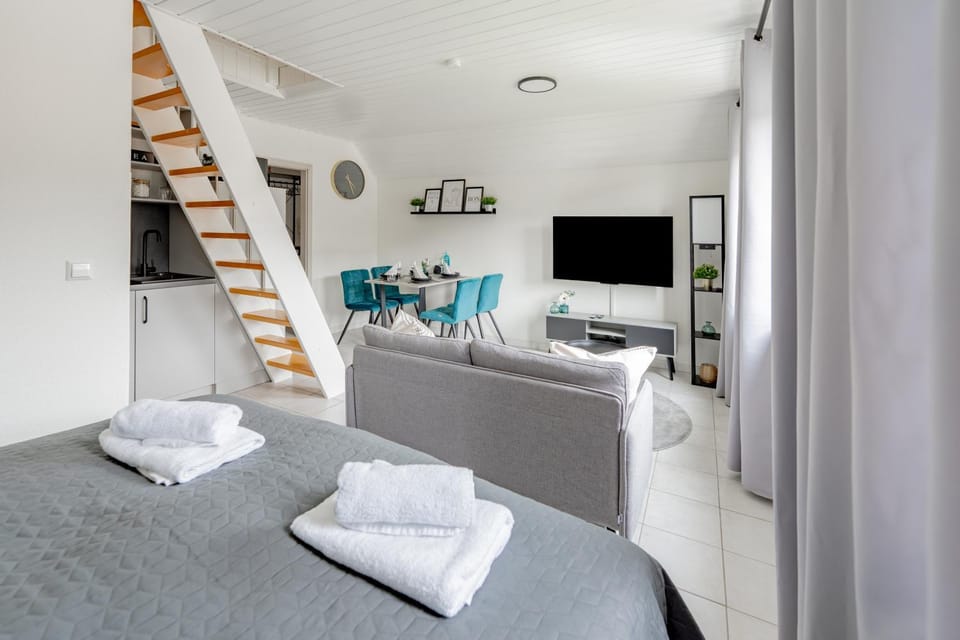 Bed, TV and multimedia, Living room, Photo of the whole room, Seating area, Evening entertainment, Bedroom, internet, towels