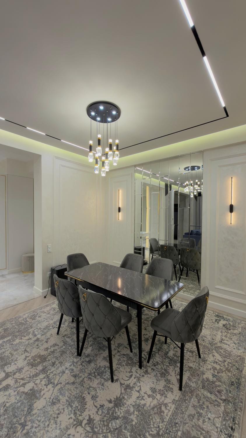 Living room, Seating area, Dining area