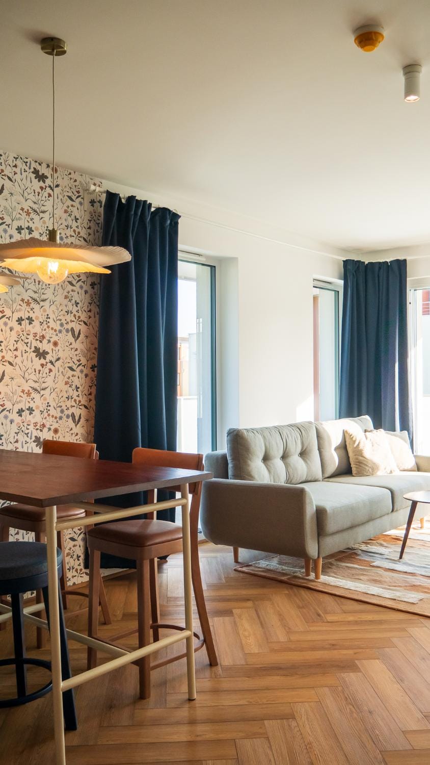 Living room, Seating area, Dining area