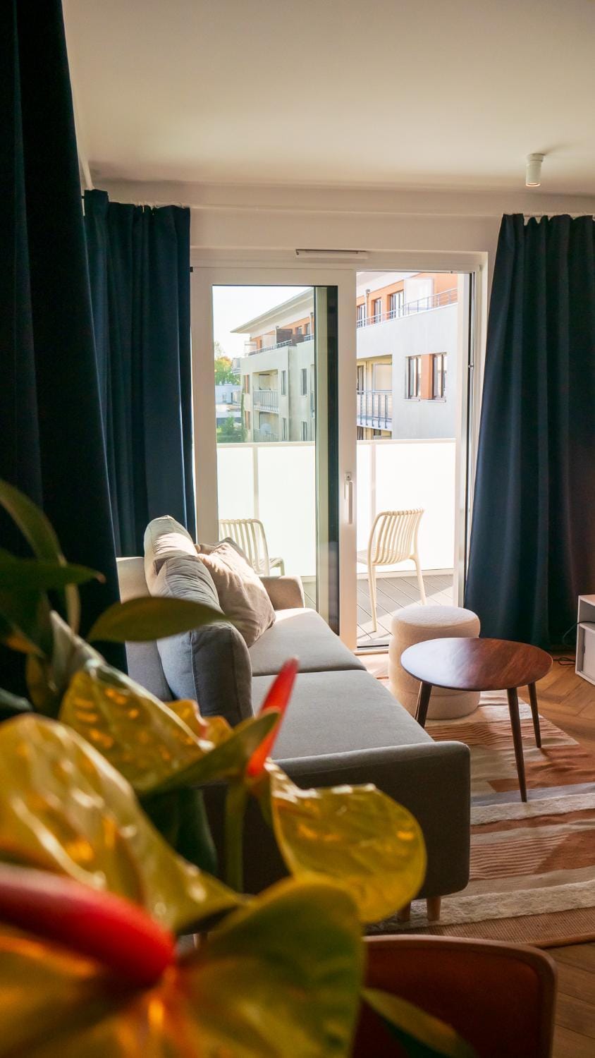 Bed, View (from property/room), Balcony/Terrace, Living room, Photo of the whole room, Seating area