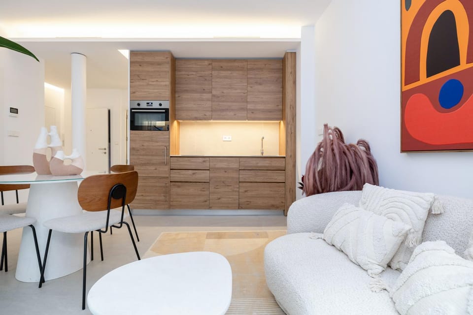 Kitchen or kitchenette, Living room