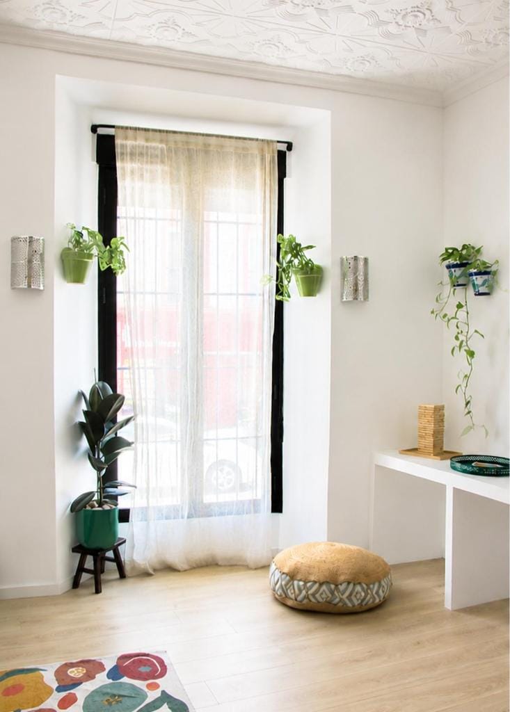 Living room, Seating area, City view