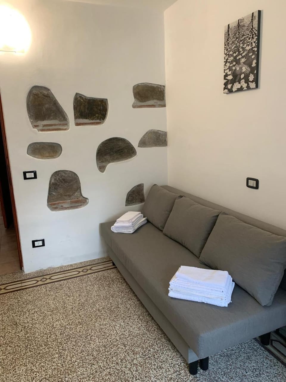 Living room, Seating area, towels