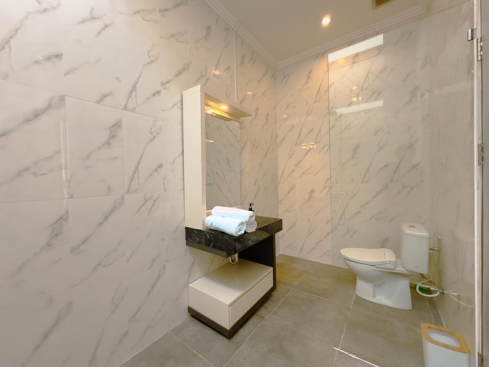 Shower, Toilet, towels