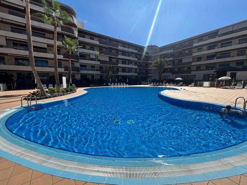 Pool view, Swimming pool, sunbed